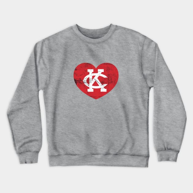 I LUV KC RED Crewneck Sweatshirt by samcankc